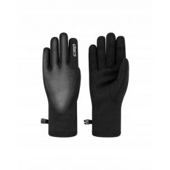 Rękawiczki sportowe odblaskowe unisex czarne Core Run CEP. Czarne rękawiczki męskie CEP, bez wzorów, z elastanu. Za 99.00 zł.