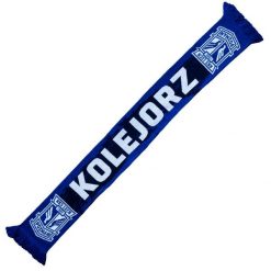 Szalik piłkarski Lech Poznań Kolejorz. Niebieskie rękawiczki damskie KKS LECH POZNAŃ, bez wzorów. Za 44.99 zł.