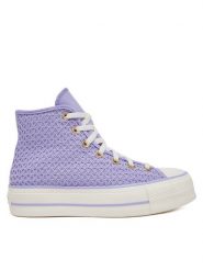 Converse Trampki Chuck Taylor All Star Lift Platform Knit Kadın Mor A13644C Fioletowy. Fioletowe trampki i tenisówki damskie Converse, bez wzorów, z materiału, bez zapięcia. Za 289.99 zł.