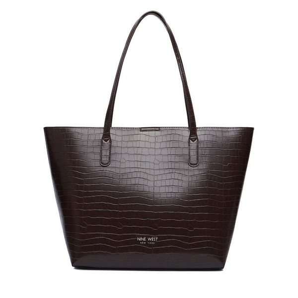 Torebka Nine West. Brązowe shopperki damskie Nine West, bez wzorów, bez dodatków. Za 279.99 zł.