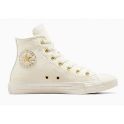 Buty CONVERSE CHUCK TAYLOR ALL STAR GOLD Biały. Brązowe obuwie sportowe damskie Converse, bez wzorów, ze skóry ekologicznej, bez zapięcia. Za 381.48 zł.