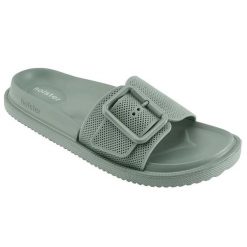 Klapki damskie Holster Laze. Zielone klapki damskie HOLSTER, na lato, bez wzorów, bez obcasa, bez zapięcia. Za 254.00 zł.