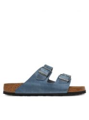 Birkenstock Klapki Arizona Sfb 1030862 Niebieski. Niebieskie klapki męskie Birkenstock, bez wzorów, ze skóry, bez zapięcia. Za 549.99 zł.