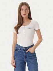 Guess T-Shirt GUESS x NORTH SAILS W6GP01 K2658 Écru Regular Fit. T-shirty damskie Guess, xs, z aplikacjami, z syntetyku, bez kołnierzyka, bez ramiączek. Za 279.99 zł.