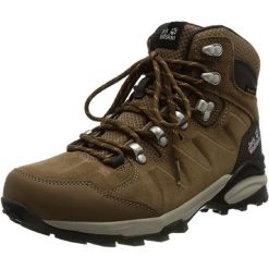 Buty trekkingowe damskie Jack Wolfskin Refugio Texapore Mid. Brązowe obuwie trekkingowe damskie Jack Wolfskin, bez zapięcia. Za 479.99 zł.
