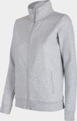 4f Bluza damska H4Z22-BLD351 Chłodny jasny szary melanż r.S. Szare bluzy damskie 4F, s, bez wzorów, bez ramiączek, bez kaptura. Za 123.93 zł.