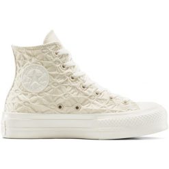 Adidasy Converse Chuck Taylor All Star Lift Platform, Dla obu płci. Brązowe obuwie sportowe damskie Converse, bez wzorów, z materiału, bez zapięcia. Za 490.00 zł.