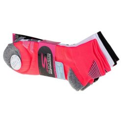 Skechers 3pk Womens 1/2 Terry QTR Crew, damskie skarpetki wielokolorowe. Skarpetki damskie Skechers, bez wzorów, z nylonu. Za 87.80 zł.