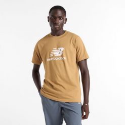 Koszulka męska New Balance MT41502GIN – żółta. Żółte koszulki sportowe męskie New Balance, m, bez wzorów, z bawełny, bez ramiączek. Za 69.99 zł.