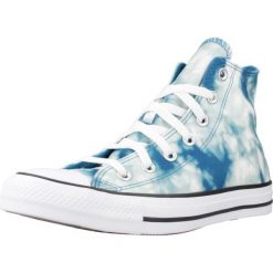 Buty CONVERSE CHUCK TAYLOR ALL STAR TIE-DYE Niebieski. Niebieskie obuwie sportowe damskie Converse, bez wzorów, z tkaniny, bez zapięcia. Za 311.99 zł.
