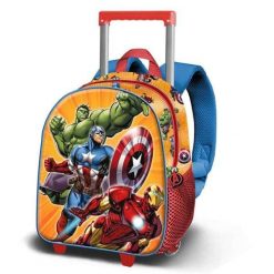 Plecak szkolny 3D z kółkami MARVEL Wielokolorowy. Plecaki męskie Marvel, bez wzorów, biznesowe. Za 166.85 zł.