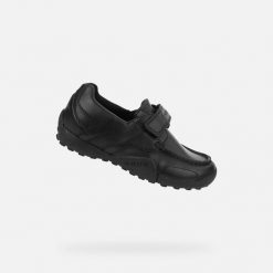Tenisówki Geox Model W.snakem B Kolor Czarny. Czarne trampki męskie Geox, bez wzorów, ze skóry, bez zapięcia. Za 317.95 zł.