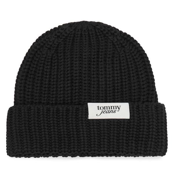 Czapka Tommy Hilfiger. Czarne czapki damskie Tommy Hilfiger, na zimę, bez wzorów. Za 189.99 zł.