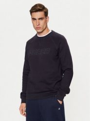 Guess Bluza Z4YQ16 K9V31 Granatowy Regular Fit. Niebieskie bluzy męskie Guess, m, z aplikacjami, z bawełny, bez ramiączek, bez kaptura. Za 189.99 zł.