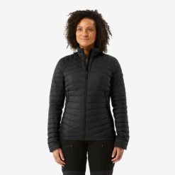 Kurtka trekkingowa damska puchowa Forclaz MT100 - 5°C. Kurtki sportowe damskie FORCLAZ, m, bez wzorów, z materiału, bez ramiączek, bez kaptura, trekkingowe. Za 249.99 zł.