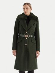 Guess Płaszcz przejściowy W5BL25 W2672 Zielony Regular Fit. Zielone płaszcze damskie Guess, m, z aplikacjami, z syntetyku, bez kołnierzyka, bez kaptura. Za 749.99 zł.