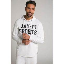 Męska Bluza z kapturem cieniowany dżersej. Białe bluzy męskie JAY-PI, m, bez wzorów, z bawełny, casualowe, bez ramiączek, z kapturem. Za 343.99 zł.