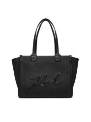 KARL LAGERFELD Torebka A4W30258 Czarny. Czarne shopperki damskie KARL LAGERFELD, bez wzorów, ze skóry, bez dodatków. Za 799.99 zł.