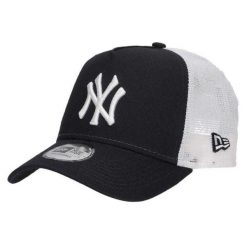 Czapka Z Daszkiem Unisex Dla Dorosłych MLB League New York Yankees. Czarne czapki damskie New Era, bez wzorów, z bawełny. Za 225.99 zł.