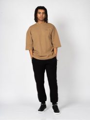 Fila T-shirt "Kimono Oversize" | FAM0305 | Mężczyzna | Brązowy. Brązowe t-shirty męskie Fila, m, bez wzorów, z bawełny, bez kołnierzyka, bez ramiączek. W wyprzedaży za 149.00 zł.