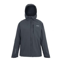 Damska Kurtka Wodoodporna Birchdale II. Szare kurtki sportowe damskie Regatta, l, bez wzorów, z materiału, bez ramiączek, z kapturem, trekkingowe. Za 317.99 zł.