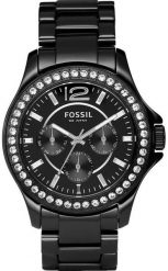 Zegarek Fossil Riley Zegarek damski czarna tarcza 38 mm (CE1011). Czarne zegarki damskie FOSSIL. Za 582.99 zł.