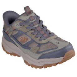 Buty trekkingowe męskie Skechers Vigor At. Czarne buty zimowe męskie Skechers, bez wzorów, z materiału, bez obcasa, bez zapięcia. Za 300.00 zł.