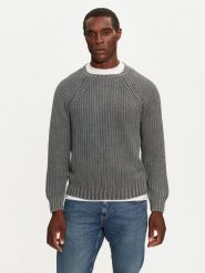 Brave Soul Sweter MK-248SKEPTA Szary Regular Fit. Szare swetry męskie Brave Soul, m, bez wzorów, z bawełny, bez kołnierzyka, bez ramiączek. Za 129.99 zł.