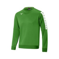 Bluza Mizuno Nara Training. Zielone bluzy męskie Mizuno, bez wzorów, sportowe, bez ramiączek, bez kaptura. Za 185.50 zł.
