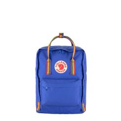 Plecak miejski Fjallraven Kanken Rainbow - cobalt blue. Niebieskie plecaki damskie Fjällräven, bez wzorów. Za 329.99 zł.