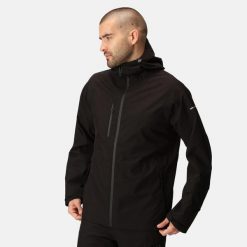 Kurtka robocza męska X-Pro Beacon wodoodporna z latarką. Brązowe kurtki męskie Regatta, m, bez wzorów, biznesowe, bez kaptura. W wyprzedaży za 322.10 zł.