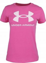 Under Armour Koszulka damska Under Armour Live Sportstyle Graphic SSC różowa 1356305 659 S. Czerwone bluzki damskie Under Armour, s, bez wzorów, bez kołnierzyka, bez ramiączek. Za 101.56 zł.