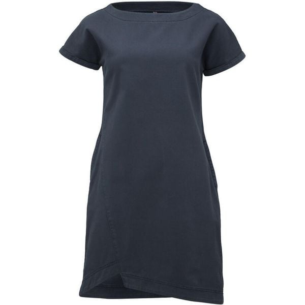 LOAP Dikla sukienka damska XS, 100% bawełna. Niebieskie sukienki damskie ZENZIMAT, xs, bez wzorów, z bawełny, sportowe, z asymetrycznym kołnierzem, bez ramiączek, asymetryczne. Za 243.99 zł.