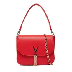 Torebka Valentino. Czerwone torebki do ręki damskie Valentino, bez wzorów, bez dodatków. Za 323.99 zł.