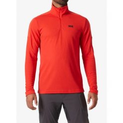 Bluza bez kaptura męska Helly Hansen HP 1/2 Zip Pullover 2.0. Czerwone bluzy męskie Helly Hansen, m, bez wzorów, bez ramiączek, bez kaptura. Za 235.99 zł.