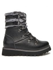 Roxy Trzewiki ARJB700752 Czarny. Czarne botki damskie Roxy, bez wzorów, ze skóry, bez obcasa, na płaskiej podeszwie, bez zapięcia. Za 499.99 zł.