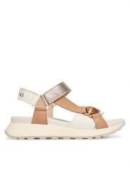 Hispanitas Sandały CHV264807 C001 Beżowy. Brązowe sandały damskie Hispanitas, bez wzorów, ze skóry, bez obcasa, na płaskiej podeszwie, bez zapięcia. Za 549.99 zł.