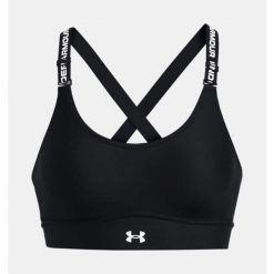 Biustonosz sportowy Under Armour Infinity 2.0 Mid Sports Bra. Czarne bielizna sportowa damska Under Armour, bez wzorów. Za 177.99 zł.