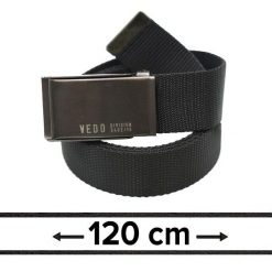 Pasek Materiałowy, Czarny 120 cm, Militarny Solidny, Klamra Zamykana Manualnie -Pako Jeans. Czarne paski męskie Pako Jeans, z jeansu, klasyczne. Za 45.00 zł.
