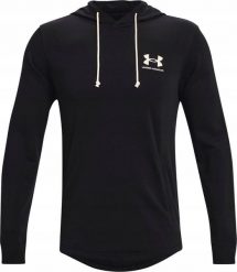 Under Armour Bluza męska Under Armour UA Rival Terry LC HD czarna 1370401 001 XL. Czarne bluzy męskie Under Armour, m, bez wzorów, bez ramiączek, bez kaptura. Za 119.00 zł.