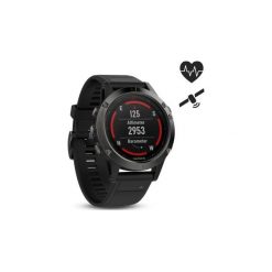 Zegarek Sportowy Gps Fenix 5 Hr. Czarne zegarki męskie Garmin, bez wzorów. Za 1,799.99 zł.