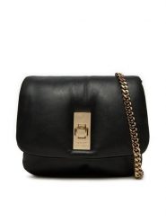 Tommy Hilfiger Torebka AW0AW16880 Czarny. Czarne torebki wizytowe damskie Tommy Hilfiger, bez wzorów, ze skóry, bez dodatków. Za 479.99 zł.