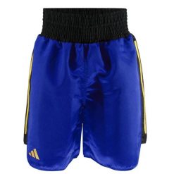 Szorty bokserskie adidas BX3-Pro. Niebieskie szorty damskie Adidas, bez wzorów, sportowe. Za 236.50 zł.
