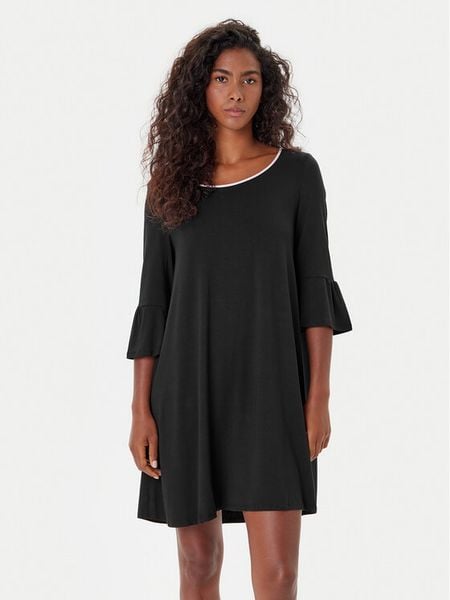 Kate Spade Koszula nocna KSI51506 Czarny Relaxed Fit. Czarne koszule nocne damskie Kate Spade, bez wzorów, bez ramiączek. Za 179.99 zł.