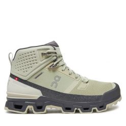 Trekkingi On. Zielone botki męskie On, bez wzorów, sportowe, bez obcasa, bez zapięcia. Za 819.99 zł.