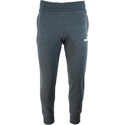 Spodnie damskie Puma ESS Sweatpants FL. Szare spodnie sportowe damskie Puma, bez wzorów, z bawełny, sportowe, długie. Za 244.82 zł.
