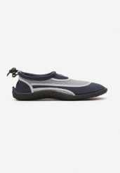 Granatowo-Szare Buty Sportowe z Siateczki z Elastyczną Podeszwą Camagia. Niebieskie buty sportowe męskie Born2be, bez wzorów, bez zapięcia. Za 29.99 zł.