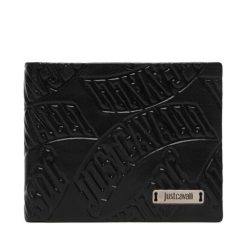 Portfel Just Cavalli. Czarne portfele męskie Just Cavalli, bez wzorów. Za 274.99 zł.