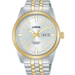 Zegarek męski Lorus RL494BX9, Automatic, 42mm, 10ATM. Żółte zegarki męskie Lorus, bez wzorów, z materiału, ze stali. Za 850.20 zł.