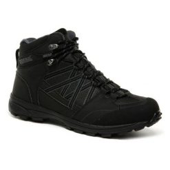 Buty trekkingowe męskie Regatta Samaris II Mid wodoodporne. Czarne trekkingi męskie Regatta, bez zapięcia. Za 271.00 zł.